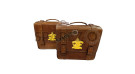 For Royal Enfield Goan Classic 350 Leather Pannier Bags Brown Tan With Mounting - SPAREZO For Royal Enfield Goan Classic 350 Leather Pannier Bags Brown Tan With Mounting - SPAREZO